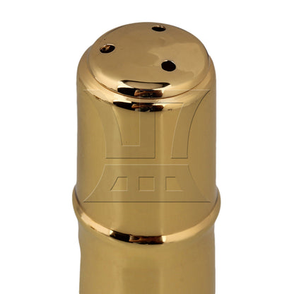 BQLZR Gold plated #7 B Flat Soprano Sax Saxophone Mouthpiece with Ligature Part