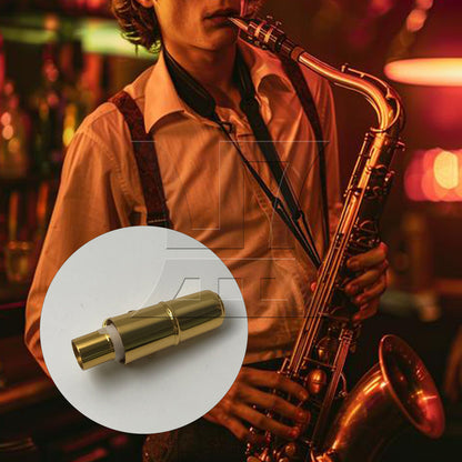 BQLZR Gold plated #7 B Flat Soprano Sax Saxophone Mouthpiece with Ligature Part