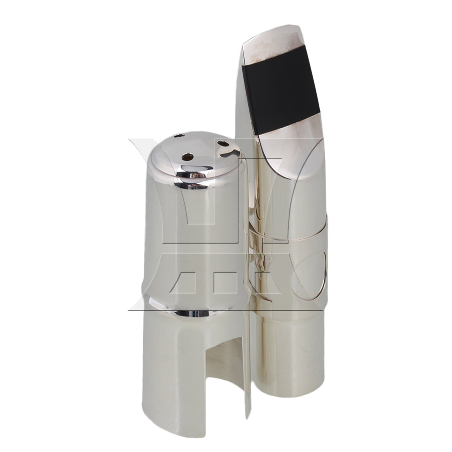 BQLZR E-flat BQLZR Alto Saxophone Sax Mouthpiece Cap Ligature 7# Nickel-plated Silver