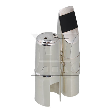 BQLZR E-flat BQLZR Alto Saxophone Sax Mouthpiece Cap Ligature 7# Nickel-plated Silver