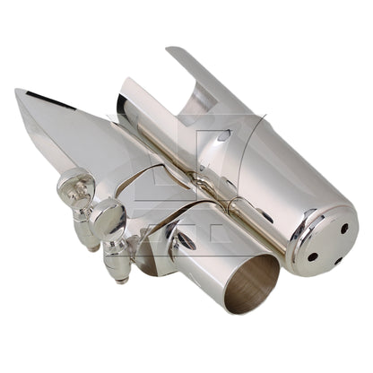 BQLZR E-flat BQLZR Alto Saxophone Sax Mouthpiece Cap Ligature 7# Nickel-plated Silver