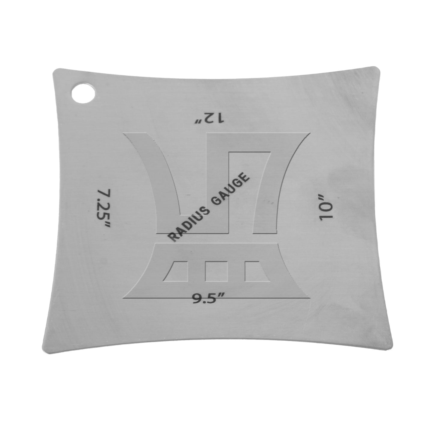 Guitar Notched Radius Gauges for Measuring Fingerboard and Nut Saddle Silver