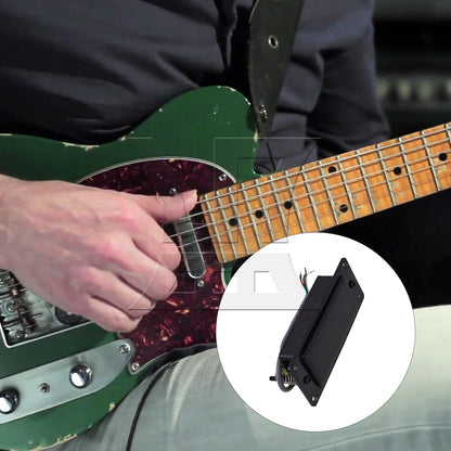 BQLZR Black Guitar Double Coil Pickup Set For Electric Parts Aluminum Alloy