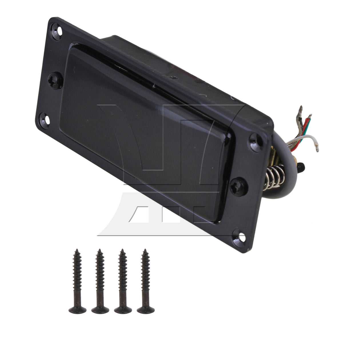 BQLZR Black Guitar Double Coil Pickup Set For Electric Parts Aluminum Alloy