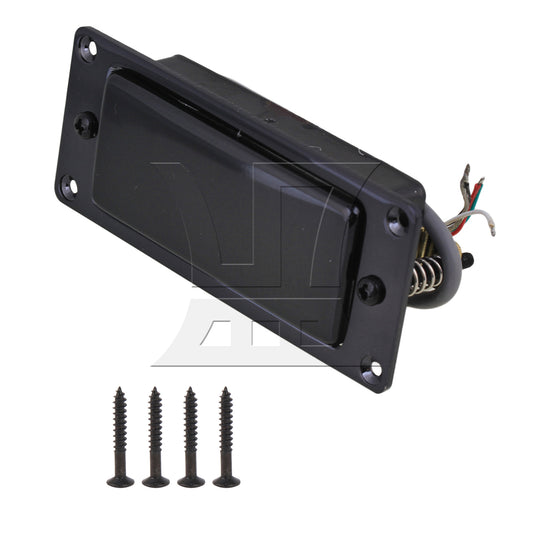 BQLZR Black Guitar Double Coil Pickup Set For Electric Parts Aluminum Alloy