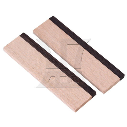 2 x Maple Wood and Ebony Spider Bridge Blank Saddle for Dobro Guitar BQLZR