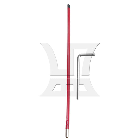 Red 460mm Length 9mm Dia Steel Two Way Adjustment Guitar Truss Rod BQLZR