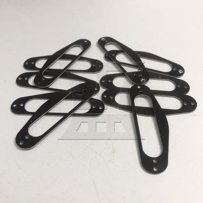 BQLZR  Black Guitar Replacement 3Ply Single Coil Pickup Mounting Ring