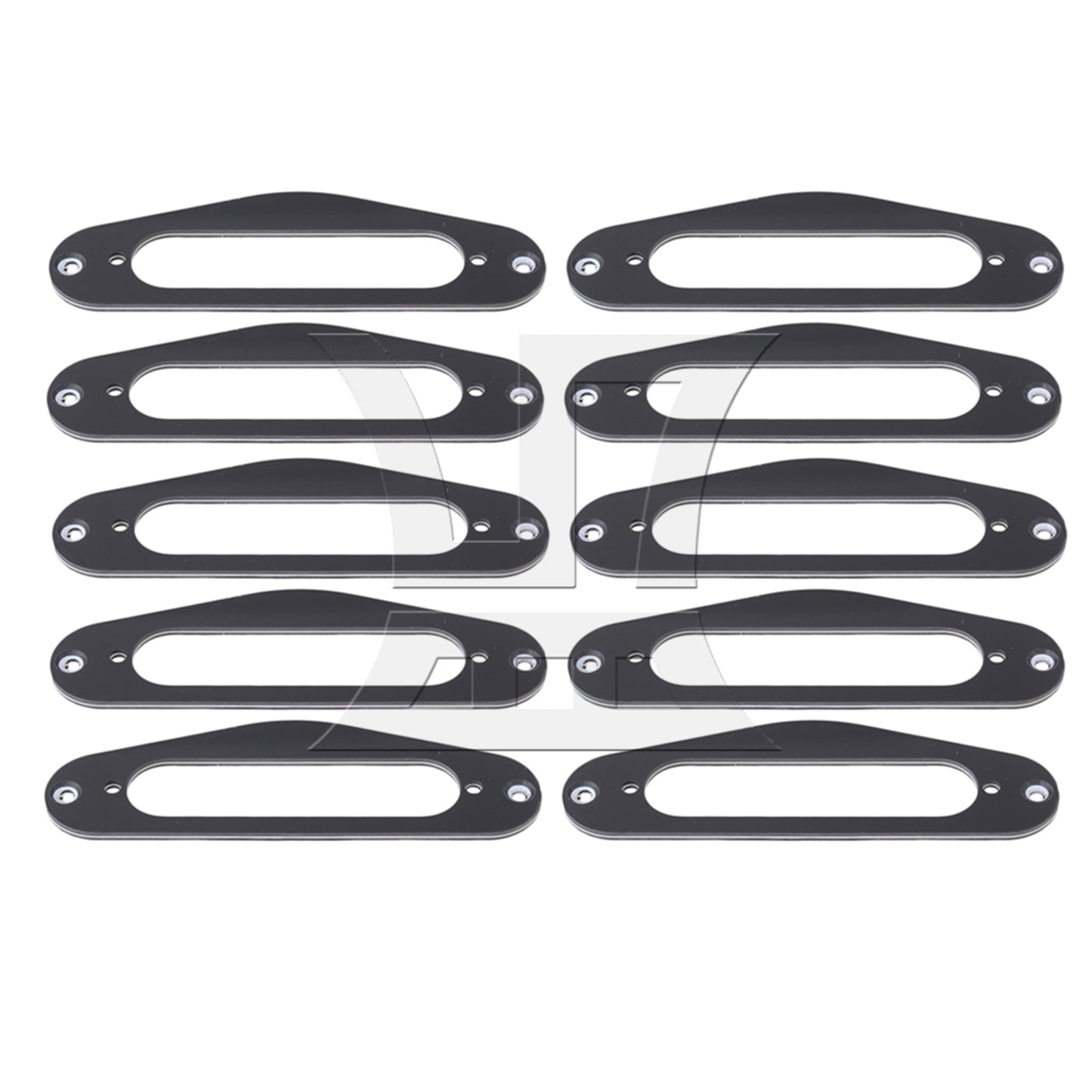 BQLZR  Black Guitar Replacement 3Ply Single Coil Pickup Mounting Ring