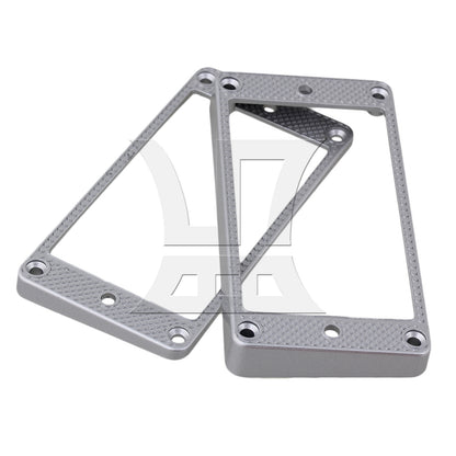 BQLZR 2x Silver Metal Electric Guitar Curved Pickup Mounting Rings BQLZR