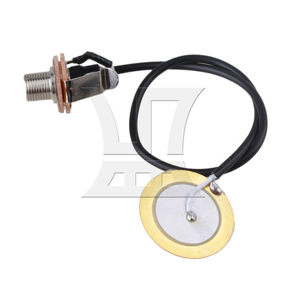 Guitar Transducer Pre-Wired Amplifier Piezo 1/4" Jack Pickup Mic Contact