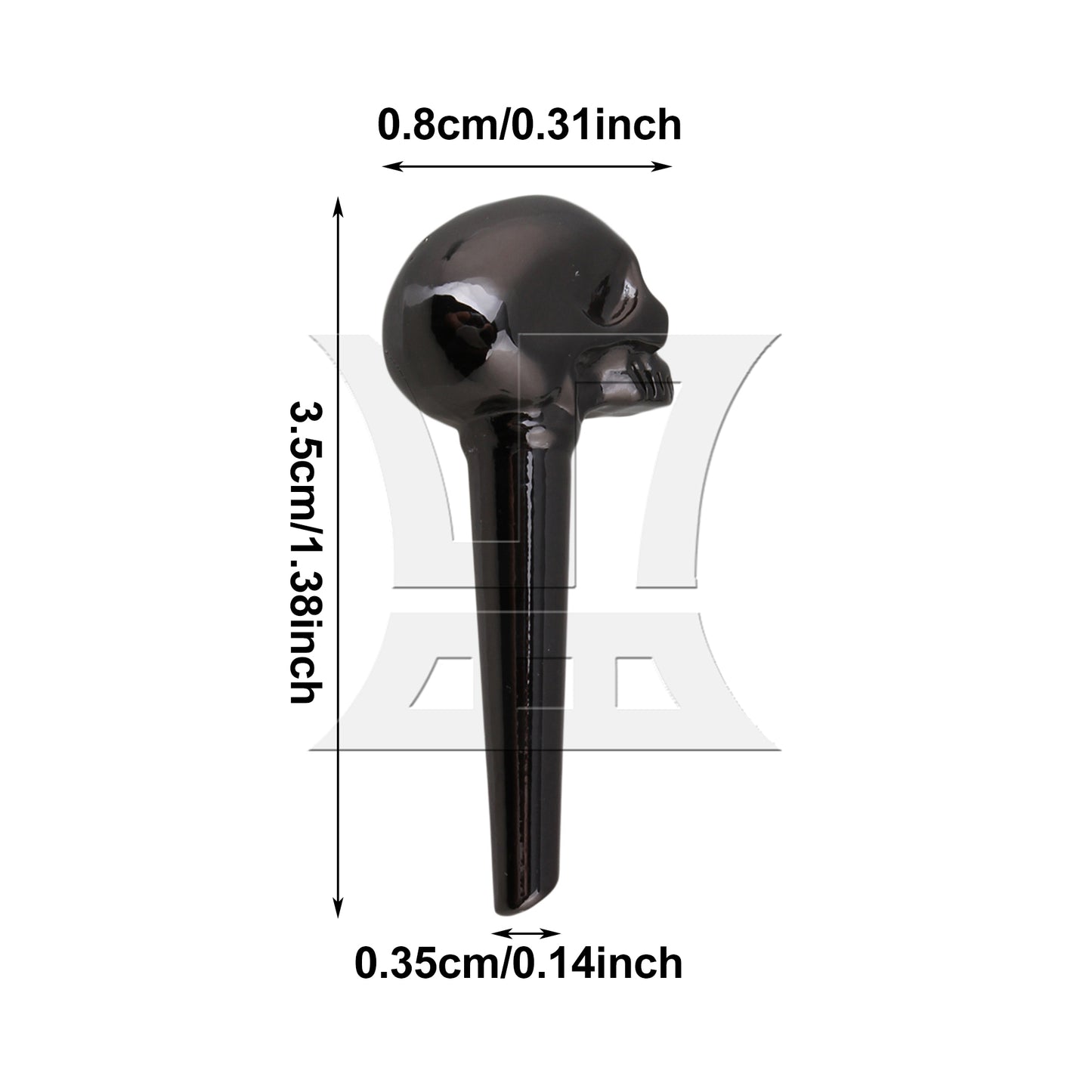 BQLZR Acoustic Guitar Metal Bridge Pins String Nail Pins Bridge Pin Black