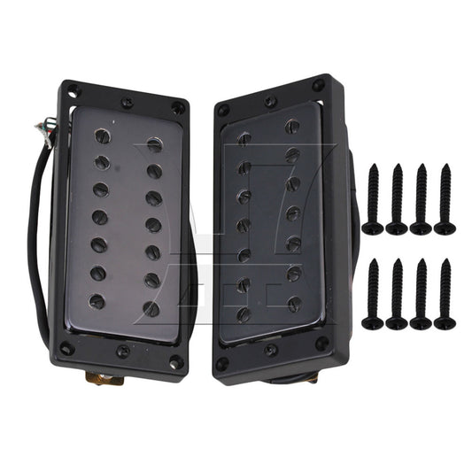 2PCS Black Humbucker Pickups for 7 String Electric Guitar 52mm 55mm
