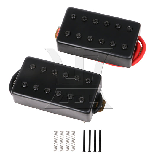 BQLZR Black 69x38x19mm Humbucker N/B Pickups Set for Electric Guitar