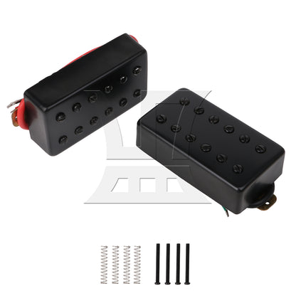 BQLZR Black 69x38x19mm Humbucker N/B Pickups Set for Electric Guitar