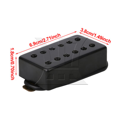 BQLZR Black 69x38x19mm Humbucker N/B Pickups Set for Electric Guitar