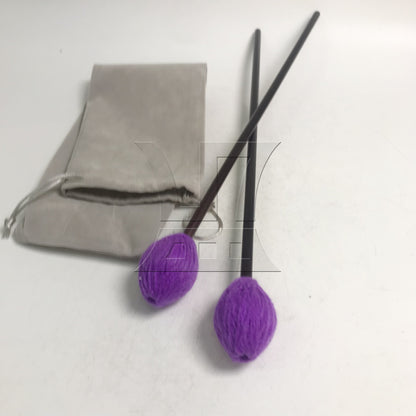 BQLZR Maple Handles and Soft Purple Woolen Yarn Head Marimba Mallets