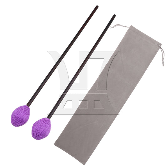 BQLZR Maple Handles and Soft Purple Woolen Yarn Head Marimba Mallets