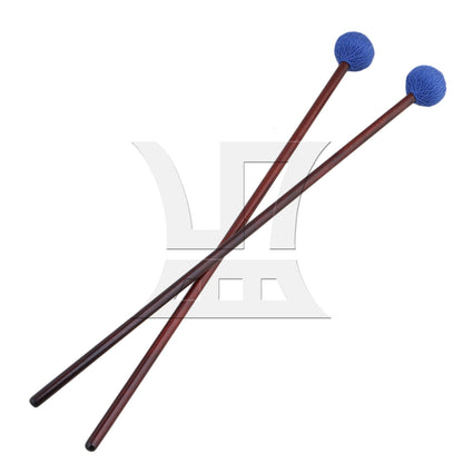 2 x BQLZR Maple Handles and Hard Blue Woolen Yarn Head Marimba Mallets