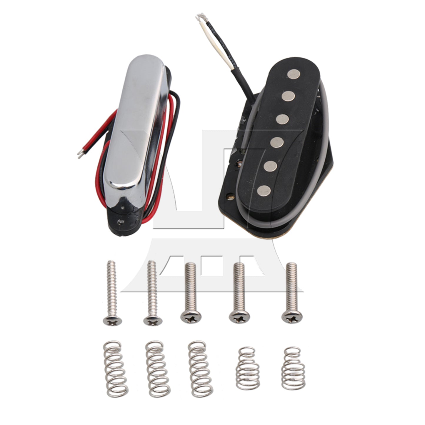 BQLZR Silver Single Coil Pickups for Electric Guitar Parts TLFA with Screwdriver Set