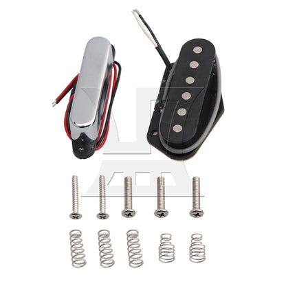 BQLZR Silver Single Coil Pickups for Electric Guitar Parts TLFA with Screwdriver Set