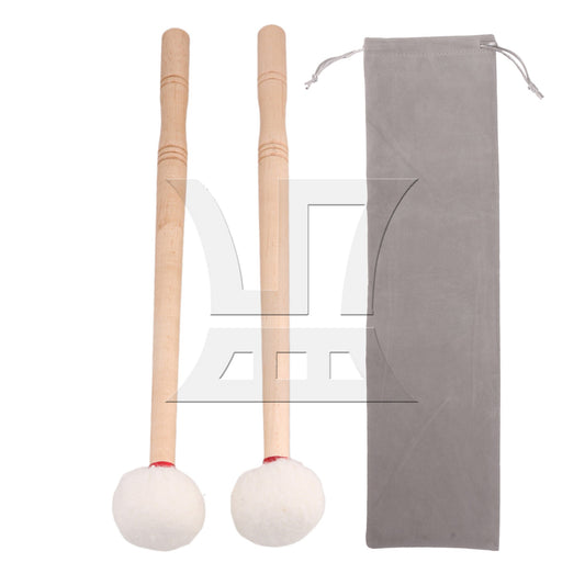 2 x BQLZR Soft Felt Head Wood Handle 12 Inch Timpani Stick Timpani Felt Mallet