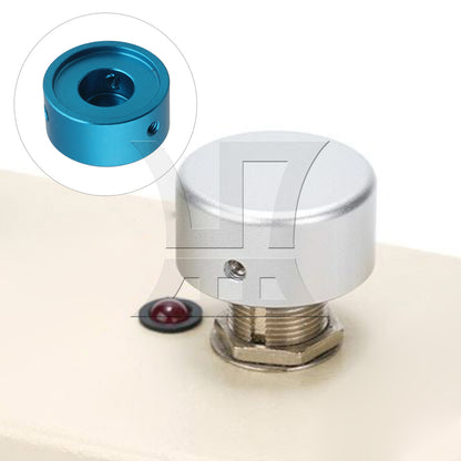 BQLZR Guitar Effects Parts Stomp Switch Pedal Box Foot Metal Blue Cap