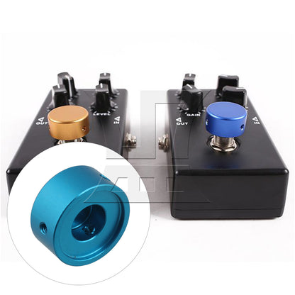 BQLZR Guitar Effects Parts Stomp Switch Pedal Box Foot Metal Blue Cap