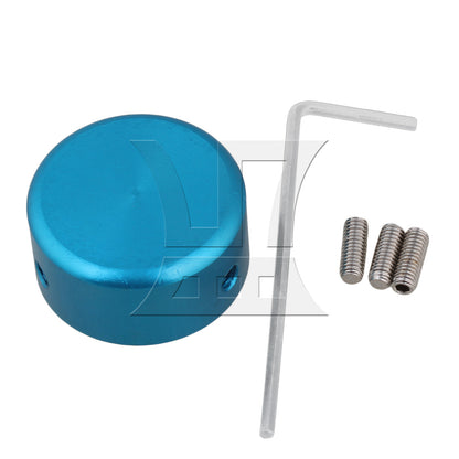 BQLZR Guitar Effects Parts Stomp Switch Pedal Box Foot Metal Blue Cap