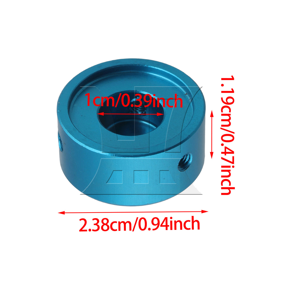 BQLZR Guitar Effects Parts Stomp Switch Pedal Box Foot Metal Blue Cap