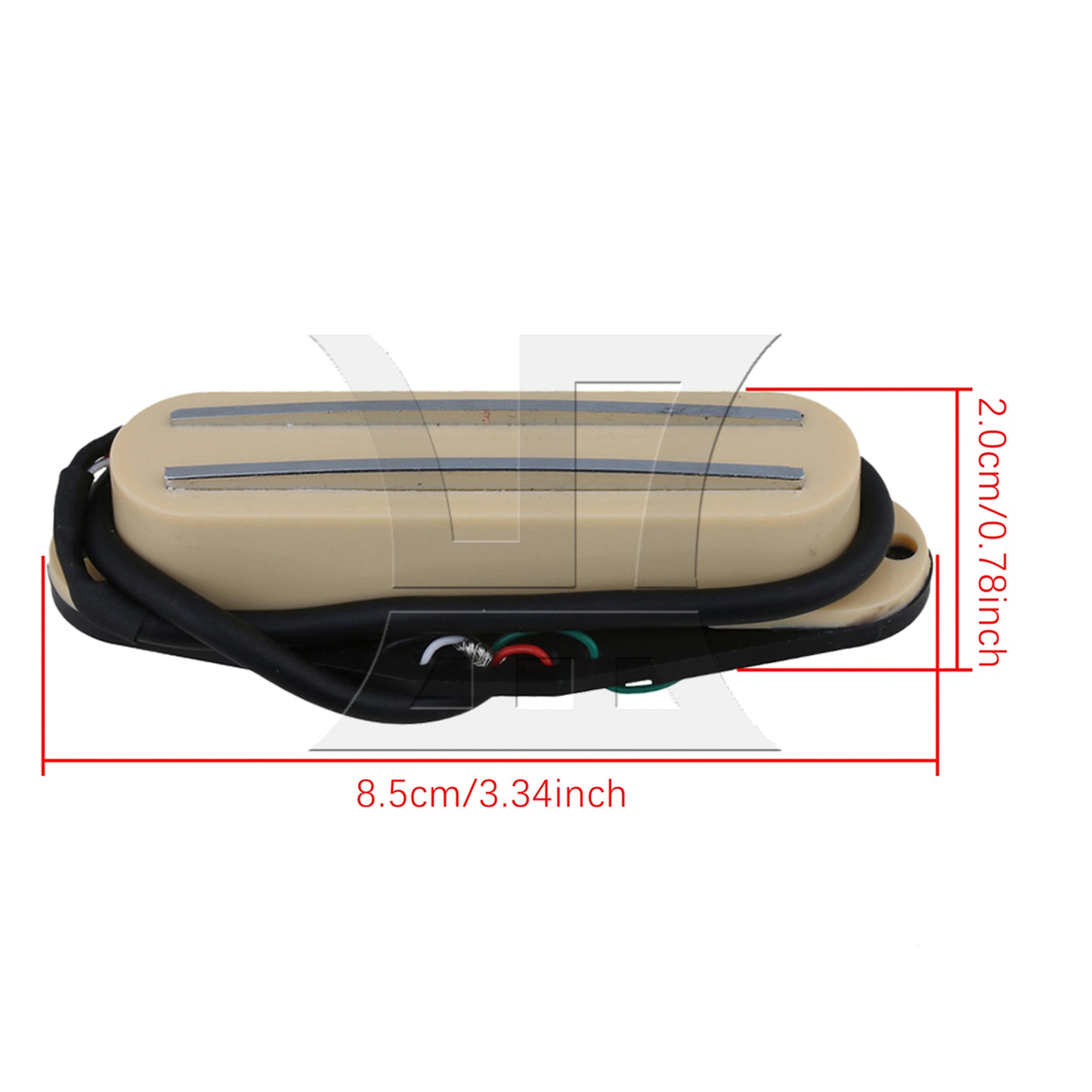 BQLZR Dual Coil Pickup Magnetic Humbucker for Electric Guitar Cream