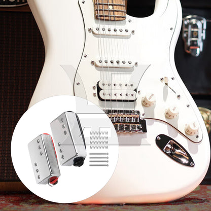 BQLZR Silver Bridge & Neck Humbucker Pickup for Electric Guitar