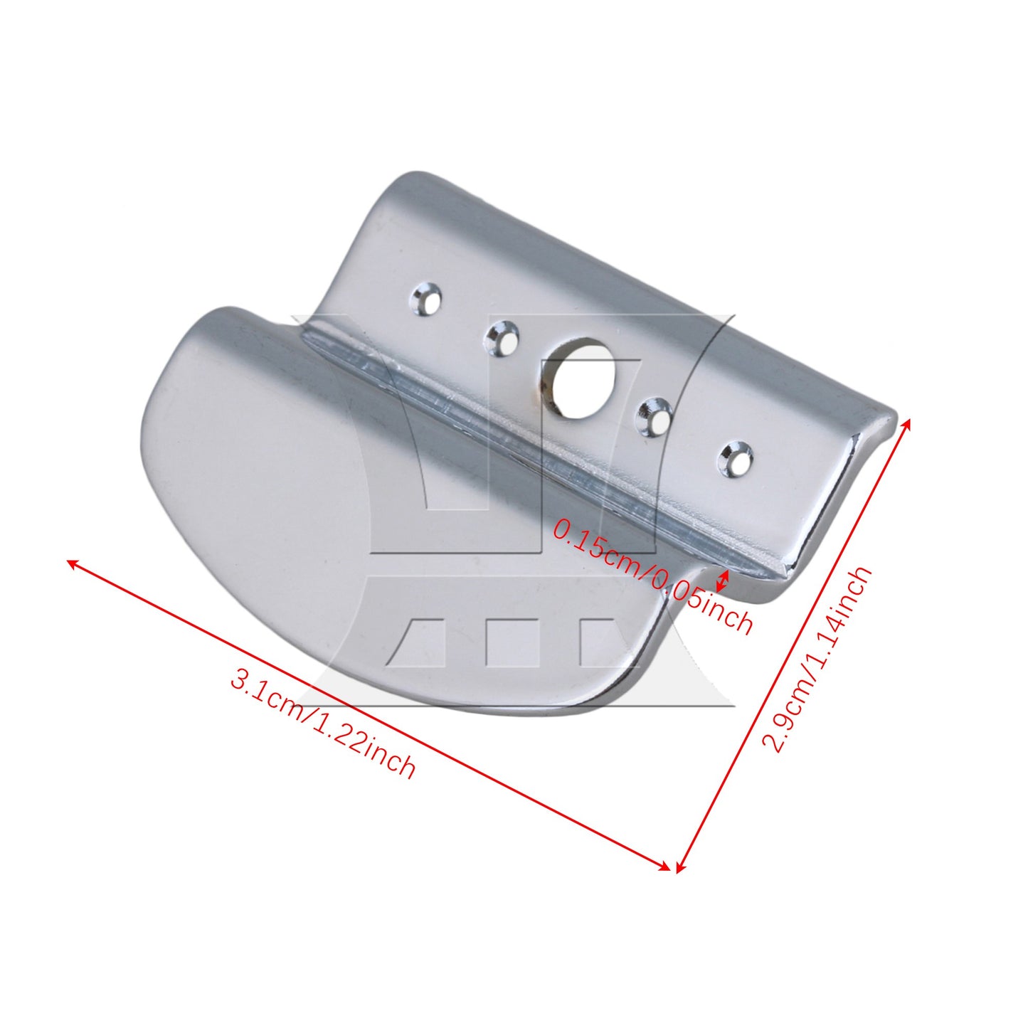 31 x 29mm Silver 4 String Banjo Tailpiece for Guitar Parts Replacement