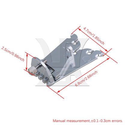 68 x 25mm Silver 5 String Banjo Tailpiece for Guitar Parts Replacement