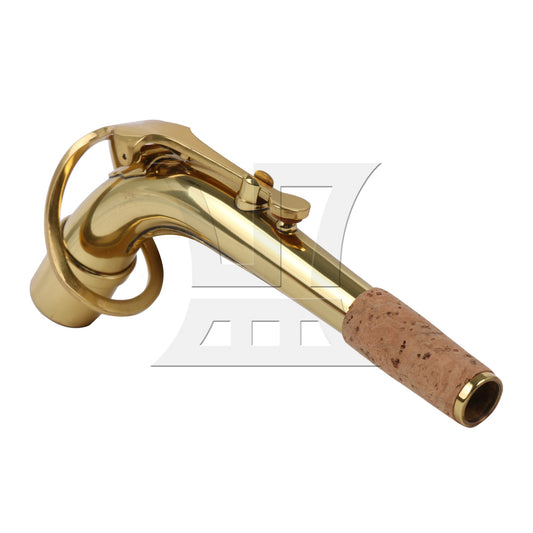 2.1cm Connector Dia Golden Saxophone Bend Neck for Alto Saxophone Part