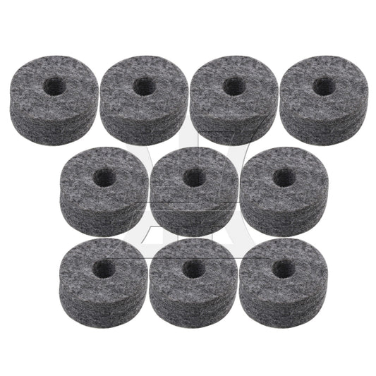 10x BQLZR 3.5x1.5cm Black Felt Washers Cymbal Stand Replacement for Drum Set