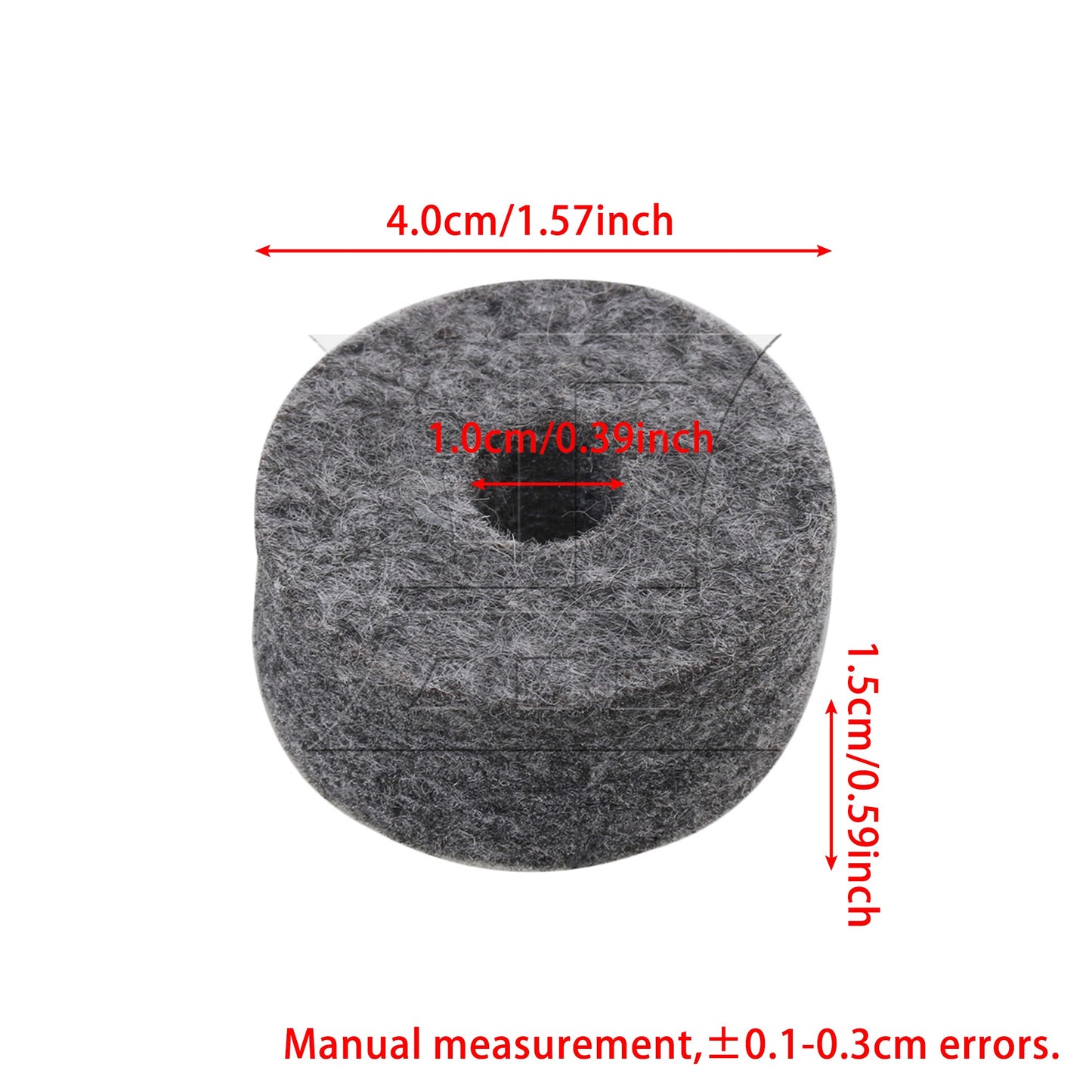 10x BQLZR 3.5x1.5cm Black Felt Washers Cymbal Stand Replacement for Drum Set