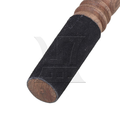 Wooden Color 18x2.6cm Leather-wrapped Tibetan Singing Bowl Mallet Stick BQLZR