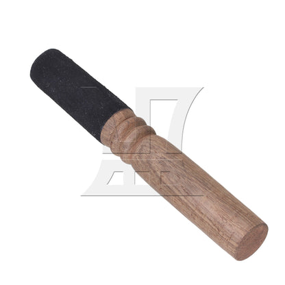 Wooden Color 18x2.6cm Leather-wrapped Tibetan Singing Bowl Mallet Stick BQLZR