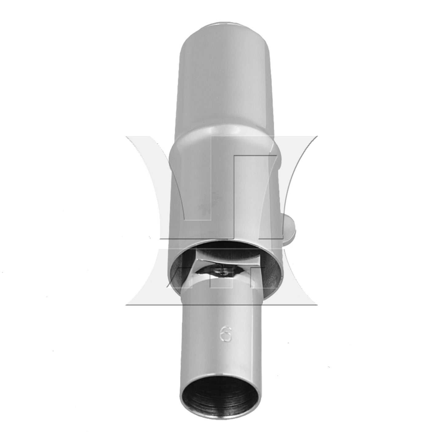 BQLZR Yibuy Tenor Saxophone Sax Mouthpiece with Square Ligature Silver 6# B-Flat