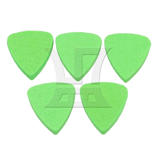 5x Green 3cm Personalized Guitar Picks Plectrums for Ukulele & Bass