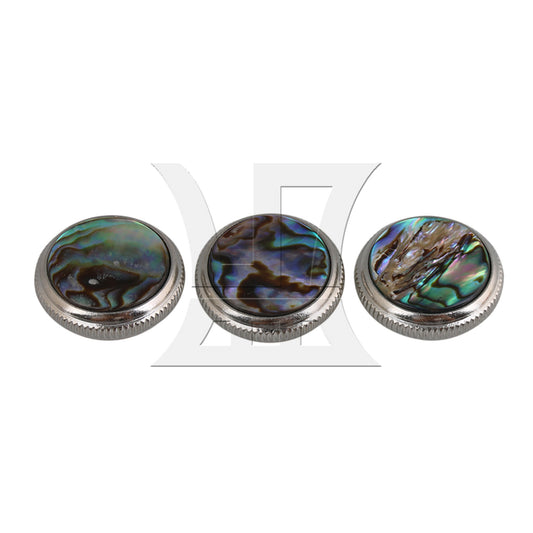 3pcs Chrome Plated Shell Trumpet Finger Buttons Repair Parts