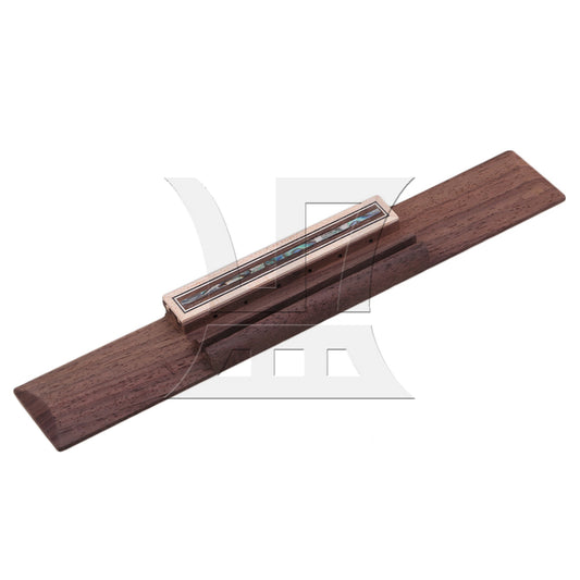 Wood Color Mahogany Guitar Nut & Cattle Bone Saddle for Classical Guitar