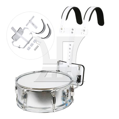 BQLZR 33x23.5cm White Steel Marching Drum Carrier Holder for 10" 12" 13" Drum