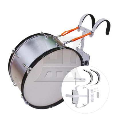 BQLZR 33x23.5cm White Steel Marching Drum Carrier Holder for 10" 12" 13" Drum