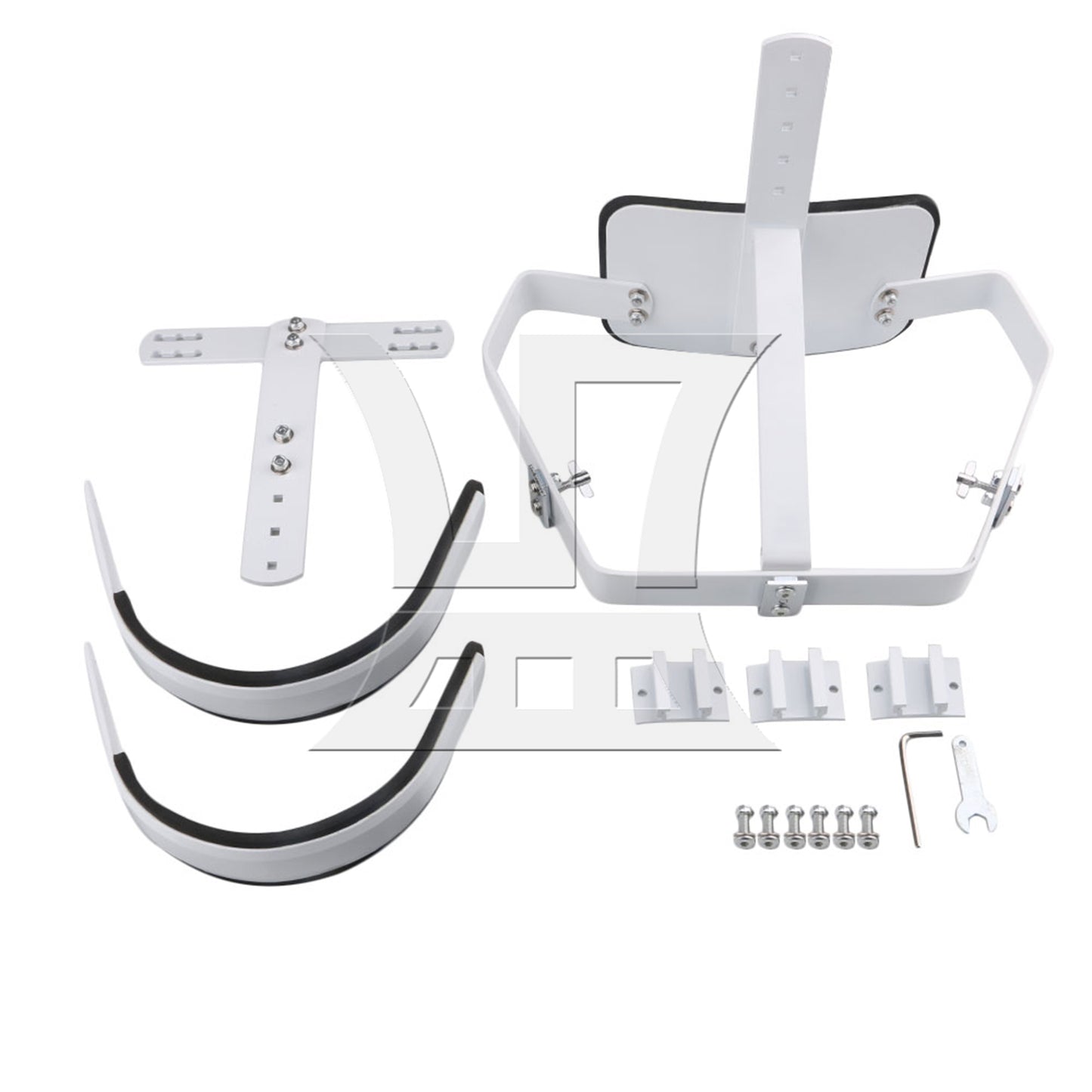 BQLZR 33x23.5cm White Steel Marching Drum Carrier Holder for 10" 12" 13" Drum