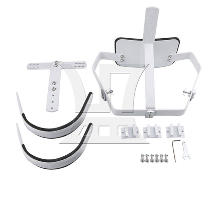 BQLZR 33x23.5cm White Steel Marching Drum Carrier Holder for 10" 12" 13" Drum