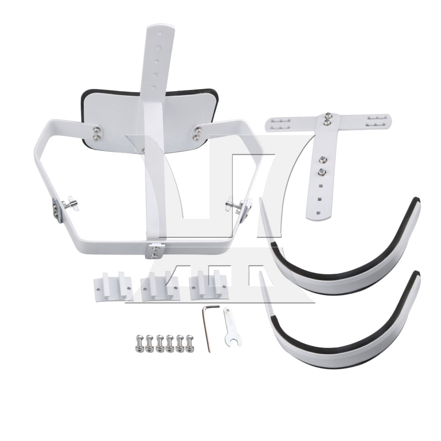 BQLZR 33x23.5cm White Steel Marching Drum Carrier Holder for 10" 12" 13" Drum