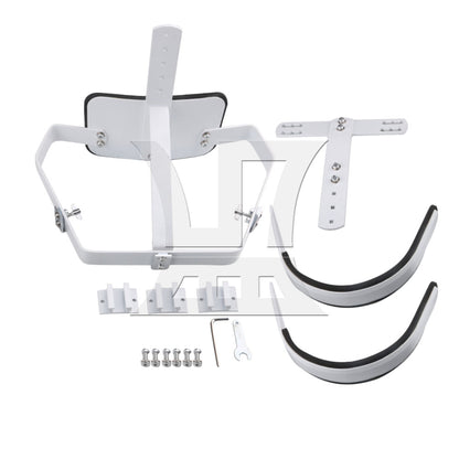 BQLZR 33x23.5cm White Steel Marching Drum Carrier Holder for 10" 12" 13" Drum