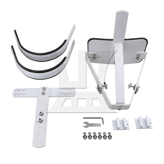QBLZR 24.5x22cm White Steel 8" 10" Marching Snare Drum Carrier Harness Holder